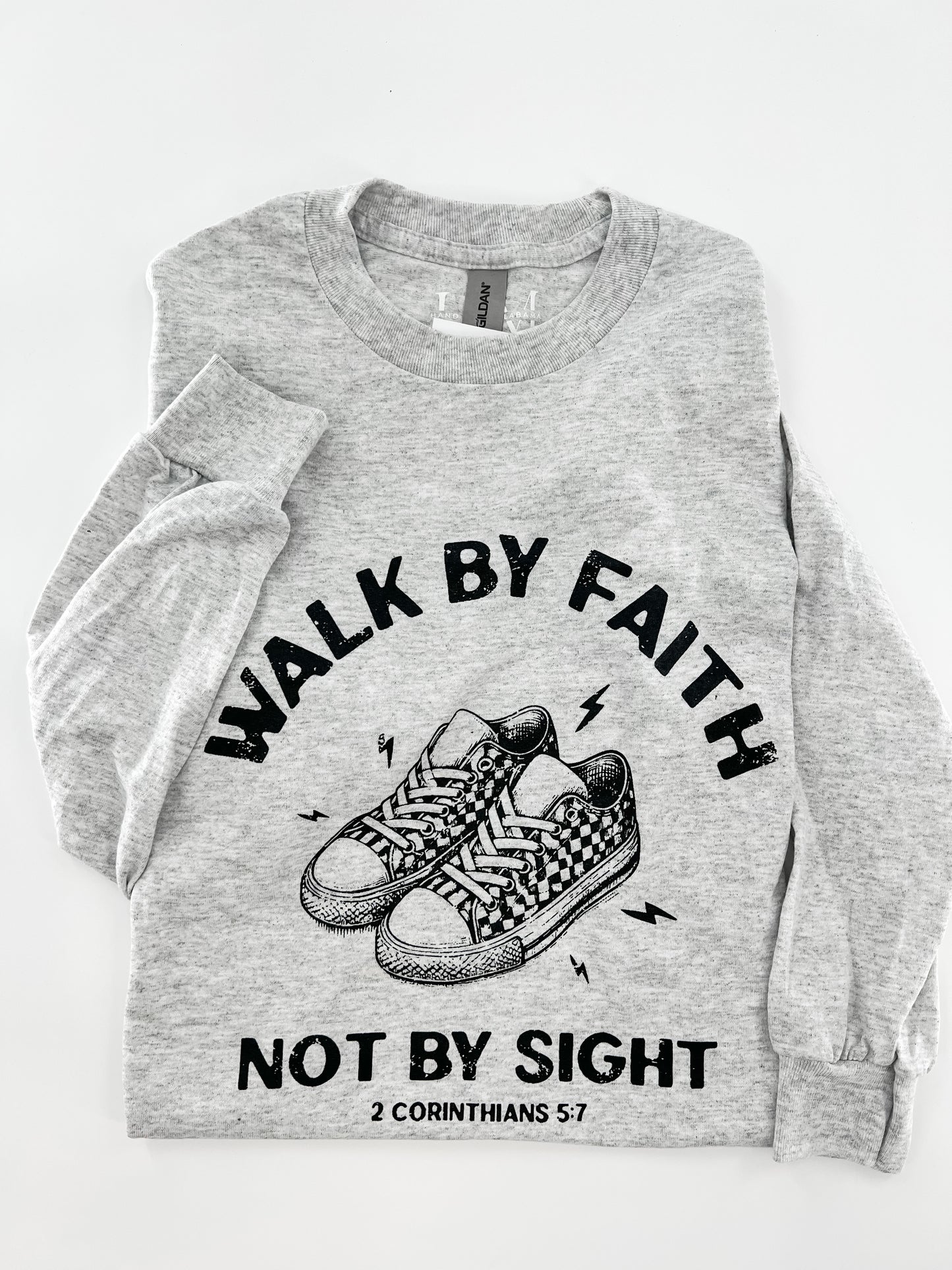 Walk by Faith  - Black Sneaker Design