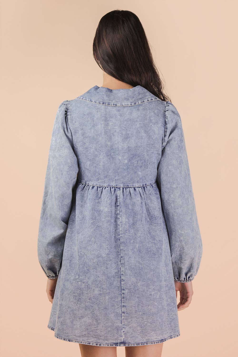 Washed Denim Dress
