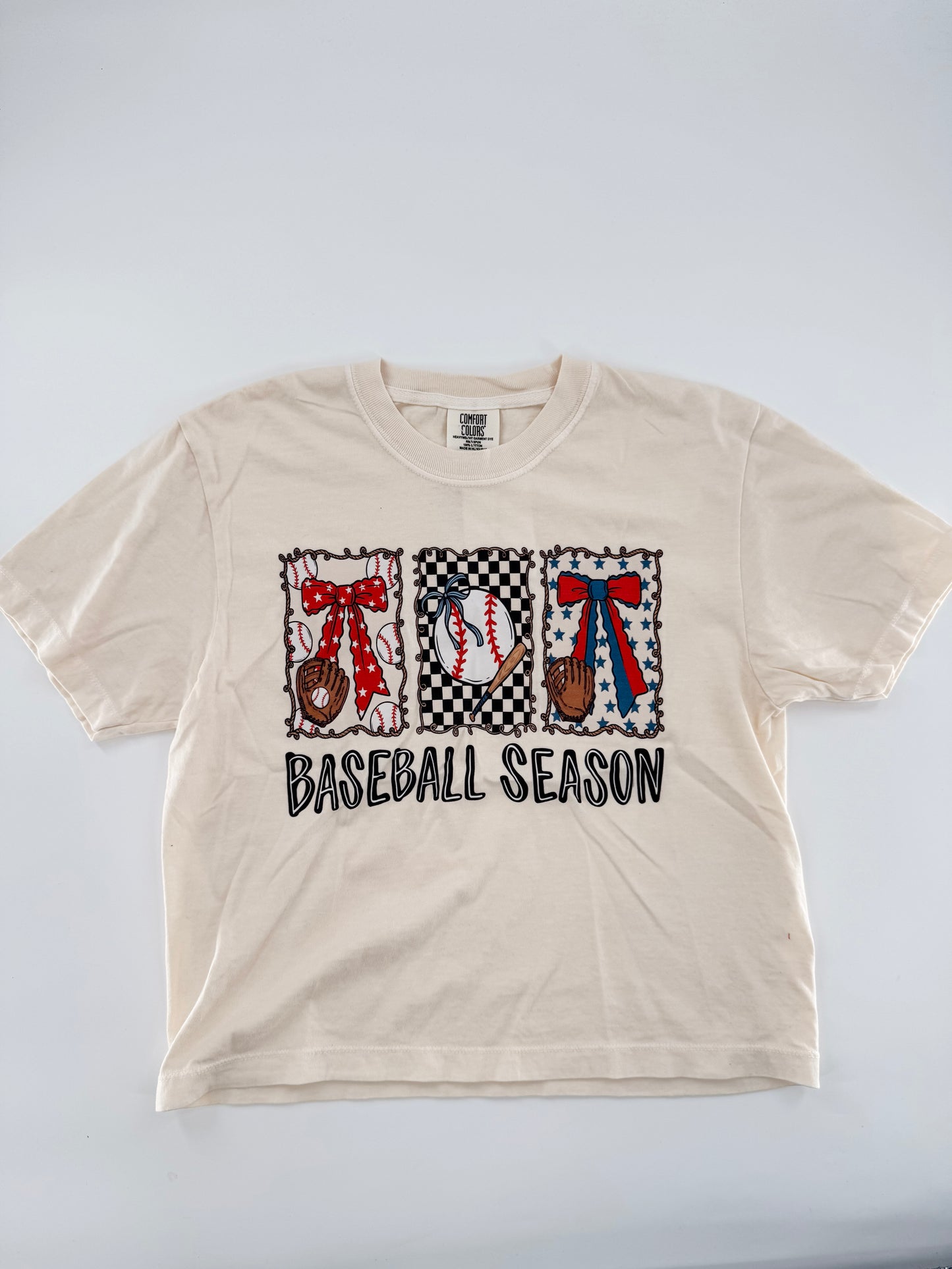 Baseball Season Cropped Tee