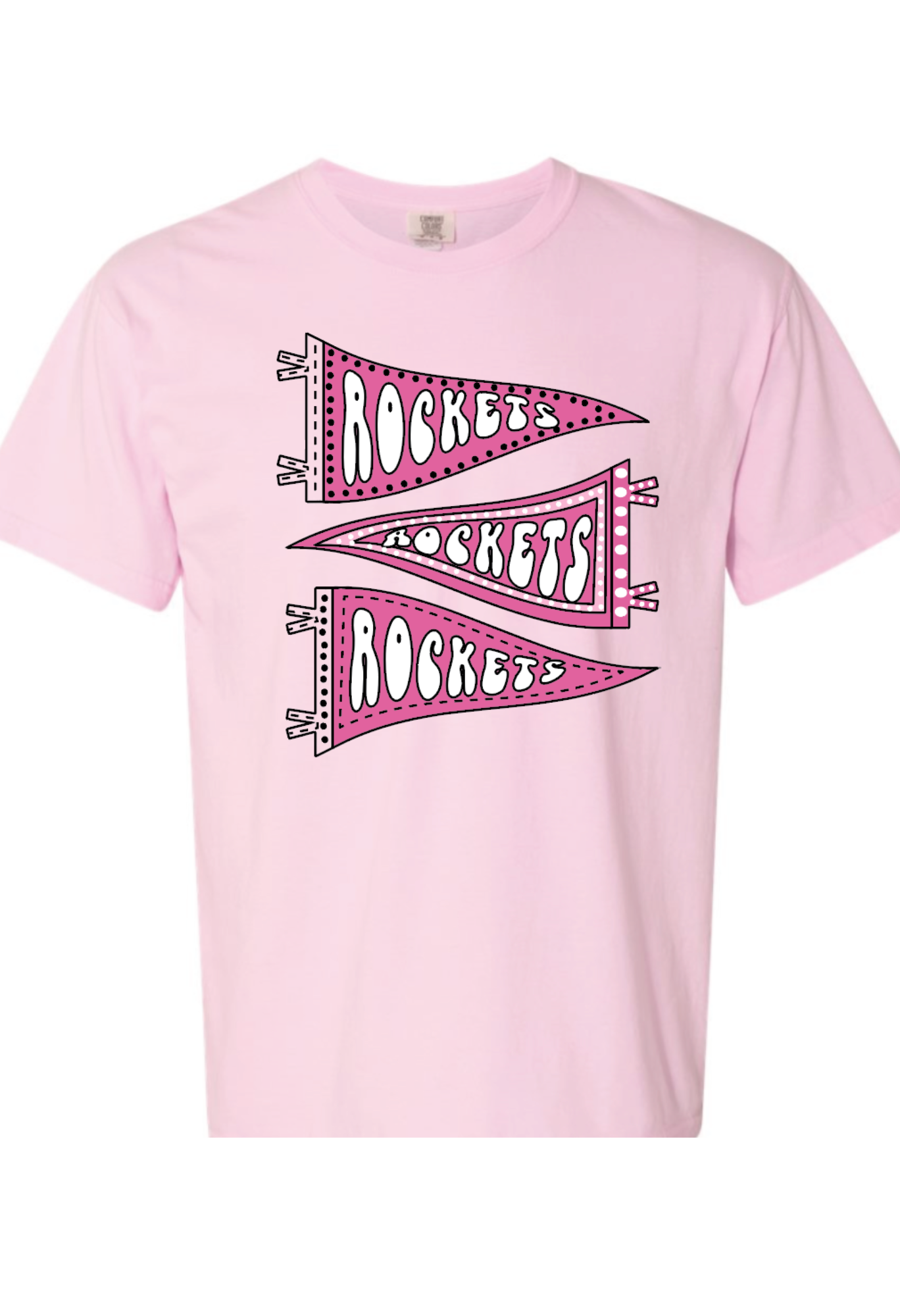 Rockets Pink Banner Tee