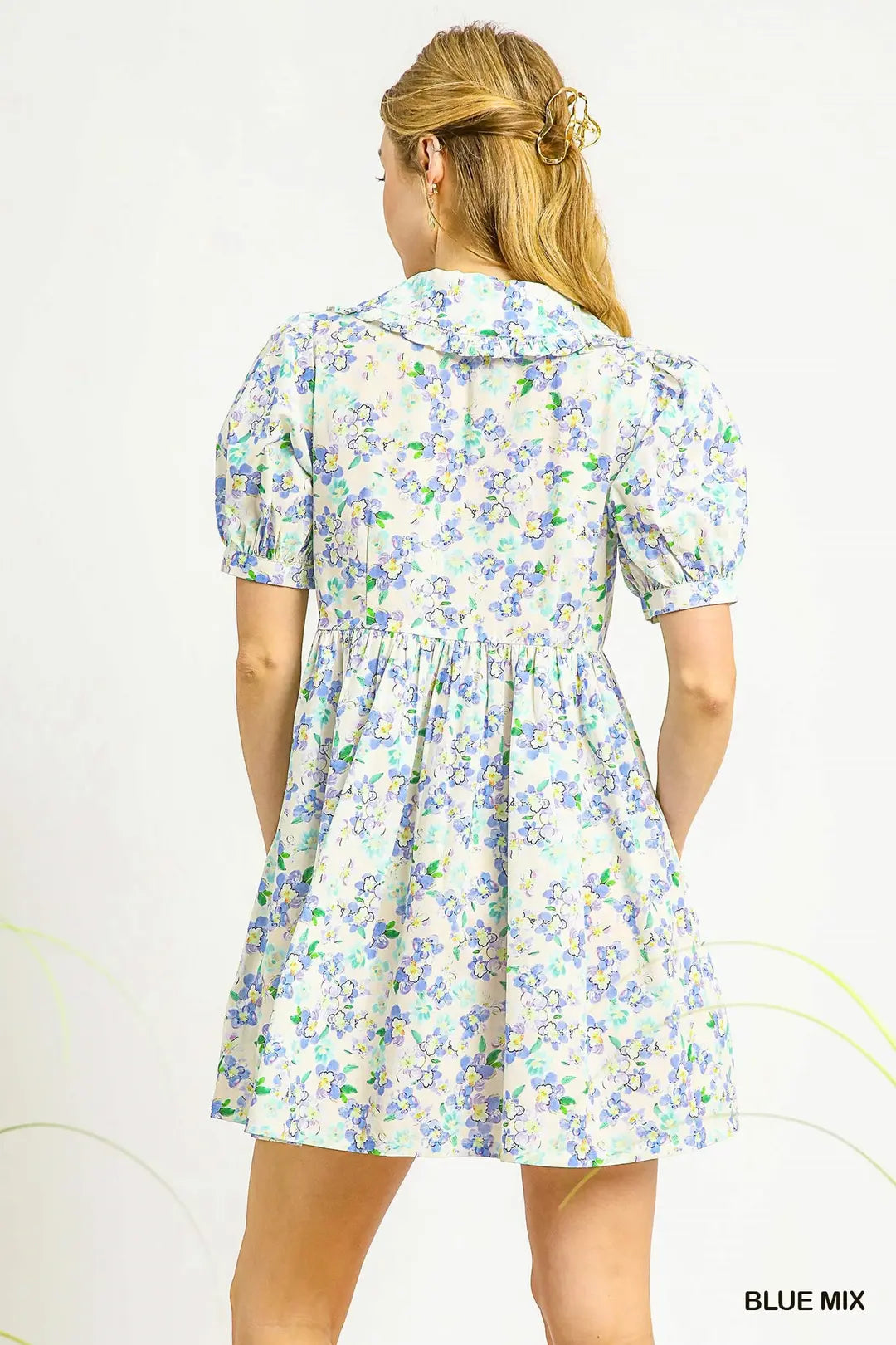 Sweet Bloom Babydoll Mini Dress