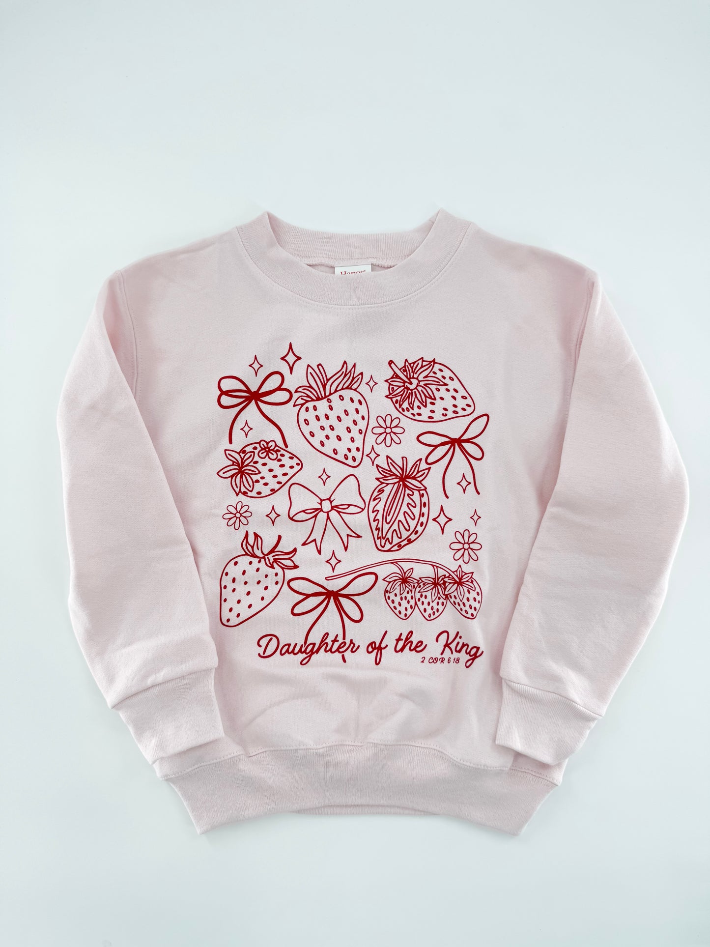 Kids - Daughter of the King Strawberry Design Sweatshirt