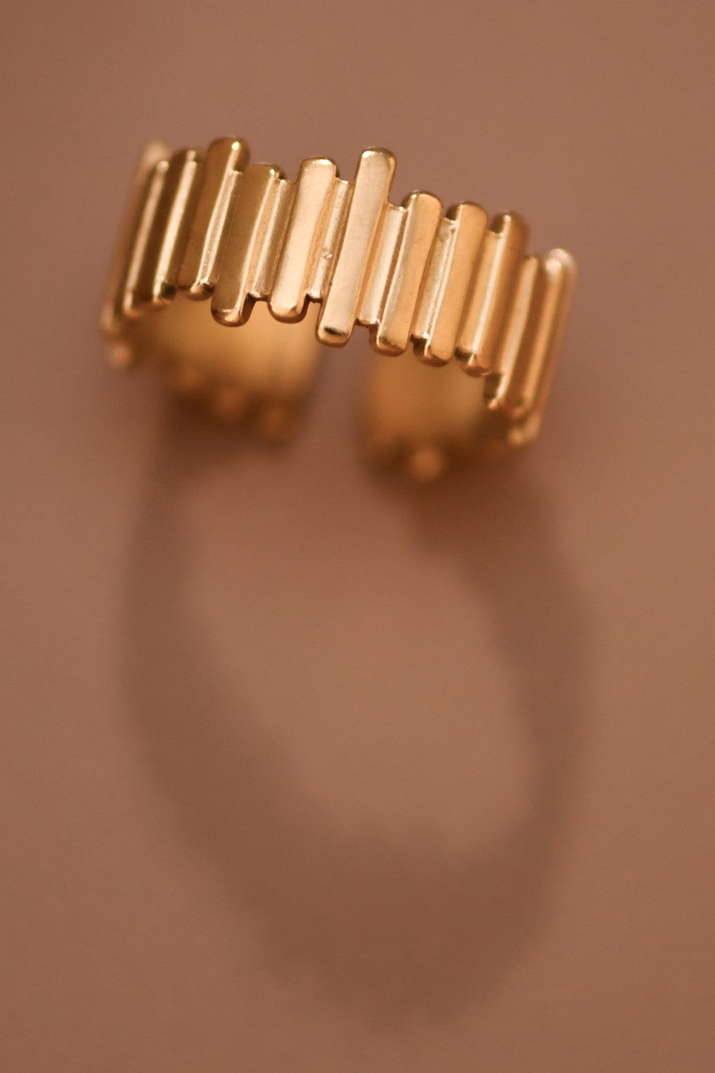 Gold Bar Adjustable Ring