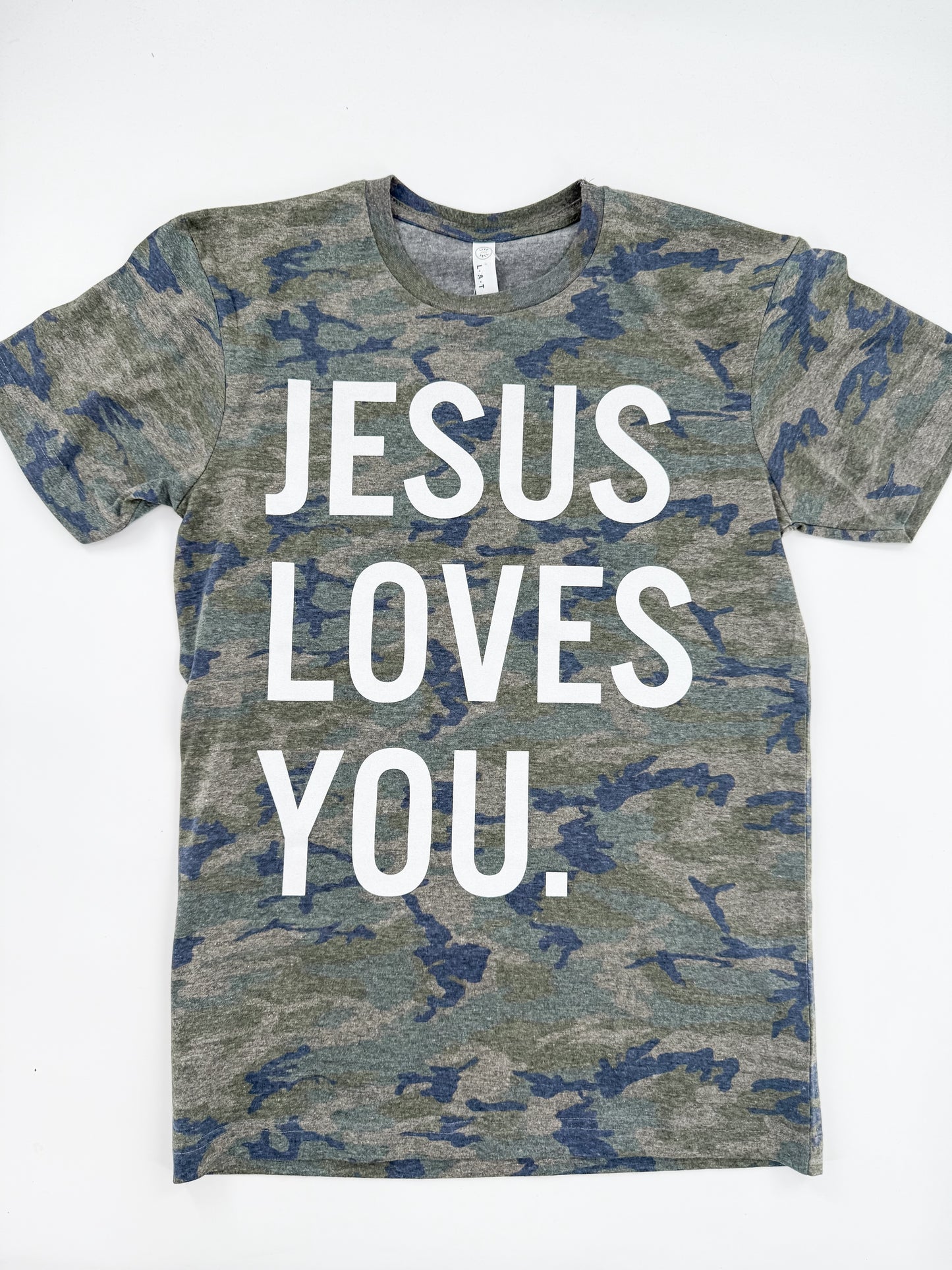 Kids - JESUS LOVES YOU. Camo Tee