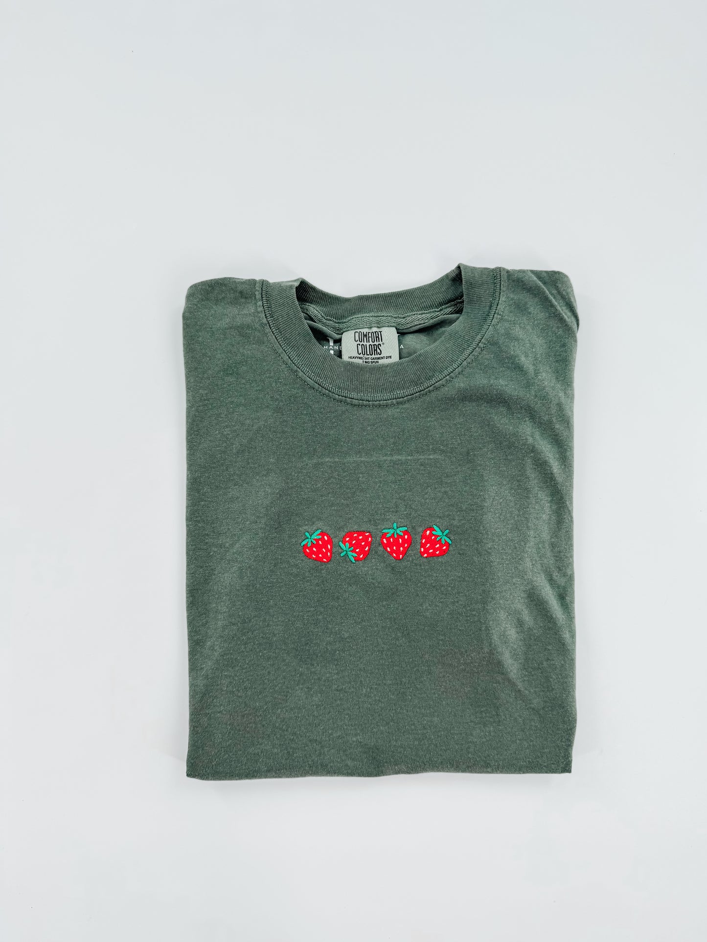 Strawberry Embroidered Tee