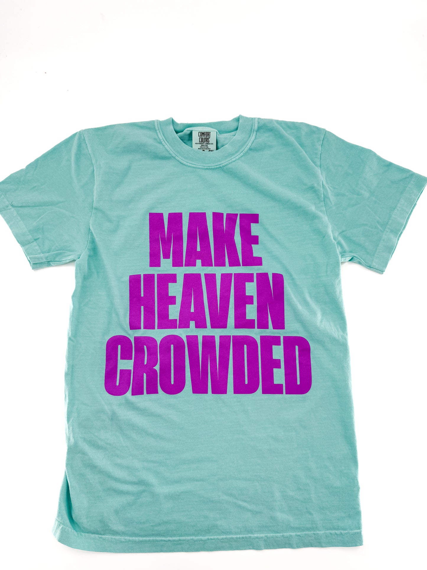 Make Heaven Crowded Tee- Violet print