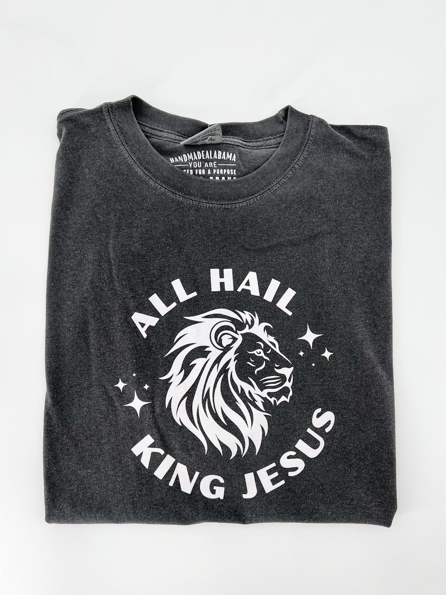 All Hail King Jesus - Lion Design