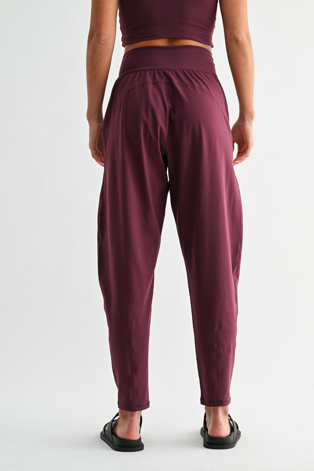 Venice Flowbarrel Active Pants - Dk Plum