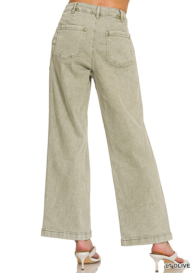 Straight Leg Colored Pants
