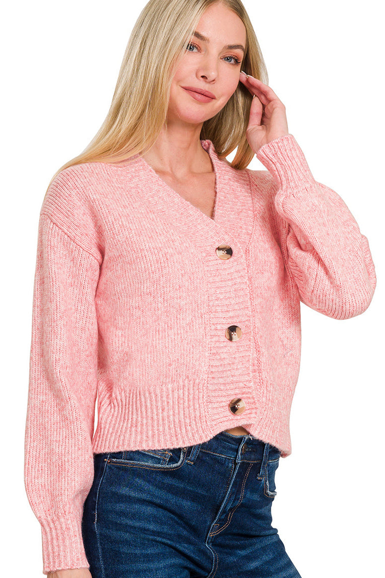 Button Front Sweater Cardigan