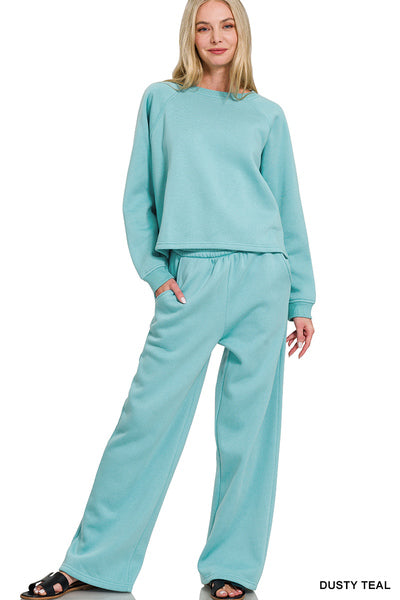 Fleece Pullover and Sweatpants Set