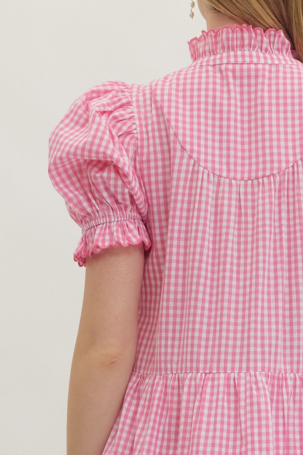 Pink Gingham Dress
