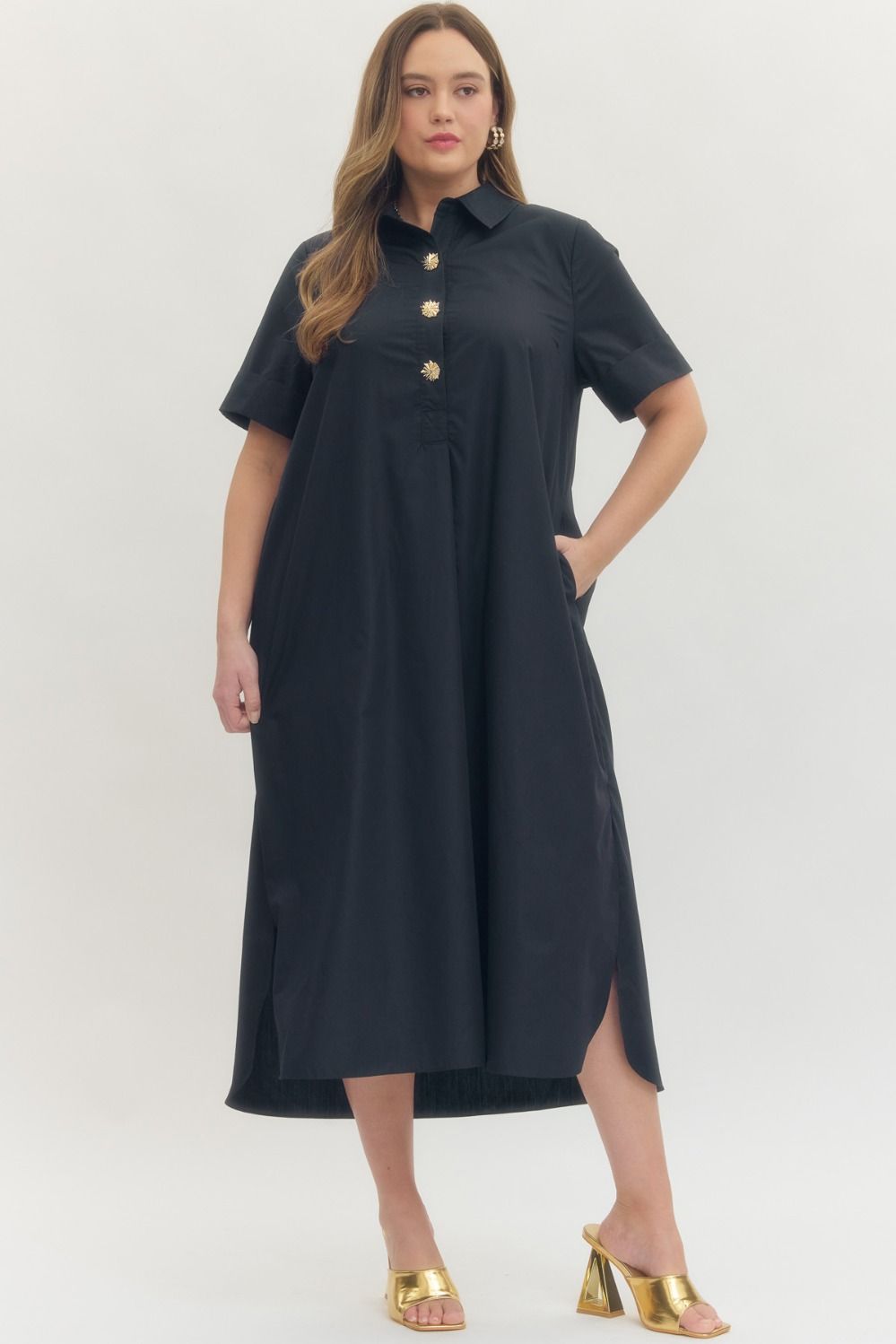 Navy Midi Dress