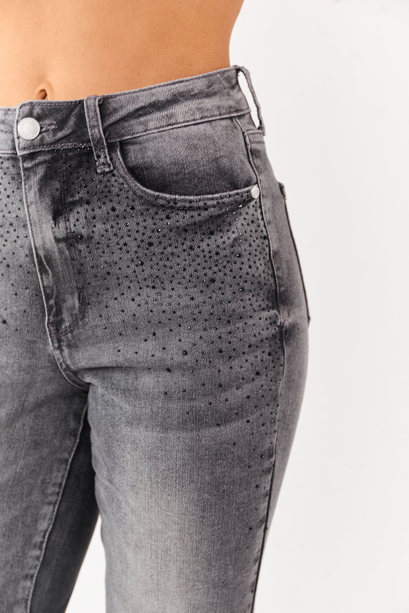 Judy Blue Rhinestones & Glitter High Rise Pants