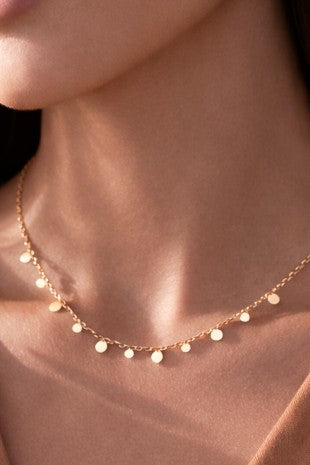 Gold Petal Necklace