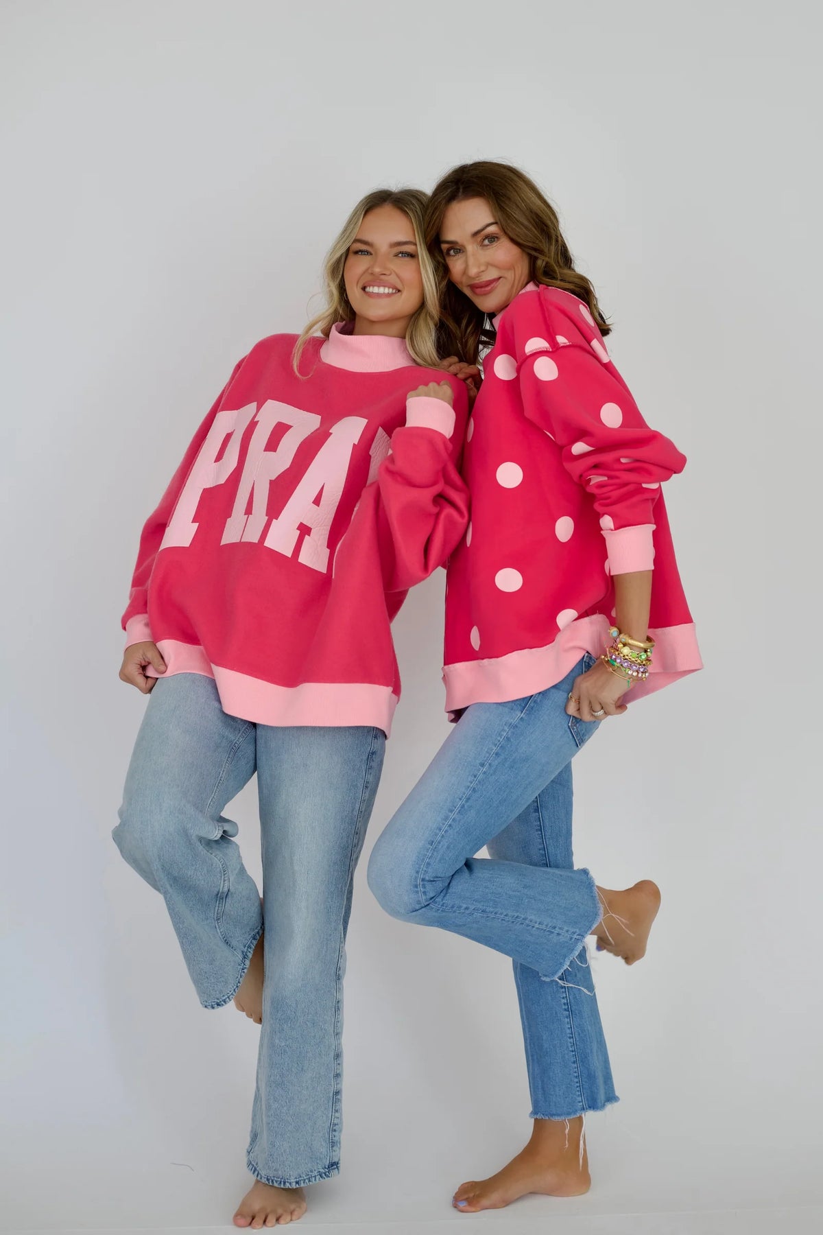 Just Pray Reversible Mock Neck Sweatshirt