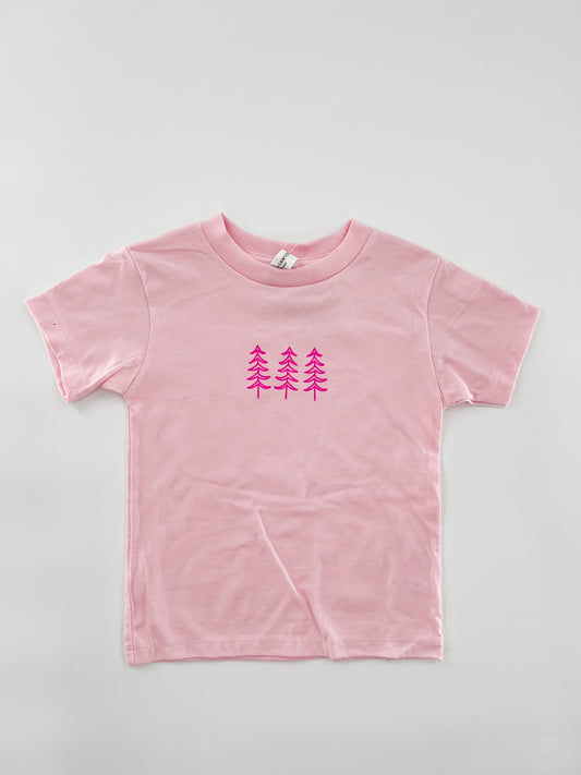 Kids - Pink Trees Tee