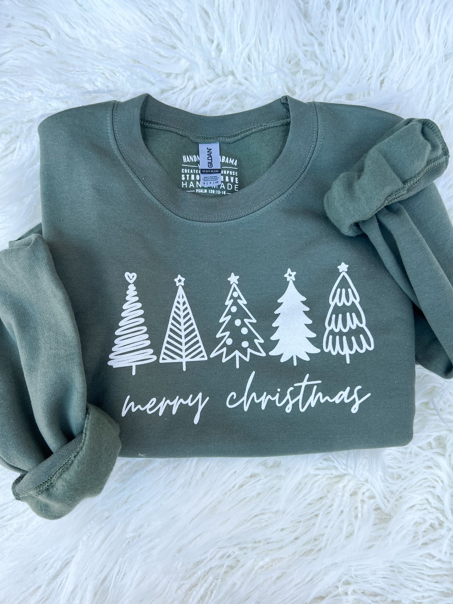 Merry Christmas Trees Sweatshirt