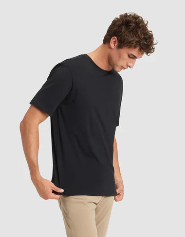 Cozy Earth Men's All Day Tee - Jet Black