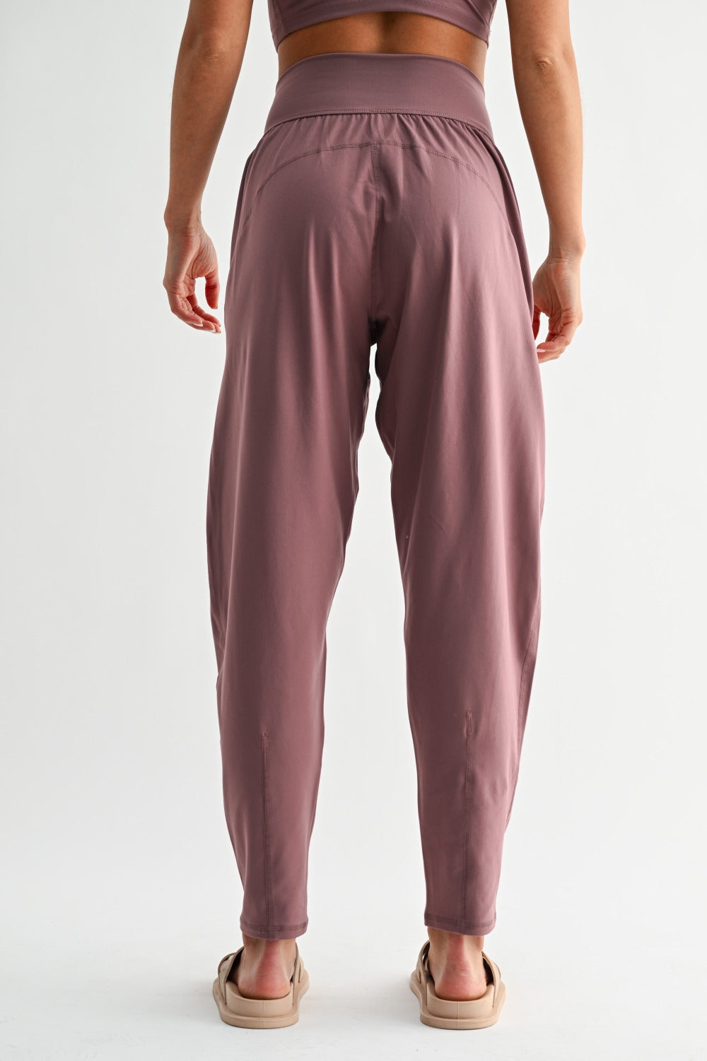 Venice Flowbarrel Active Pants - Rose Taupe