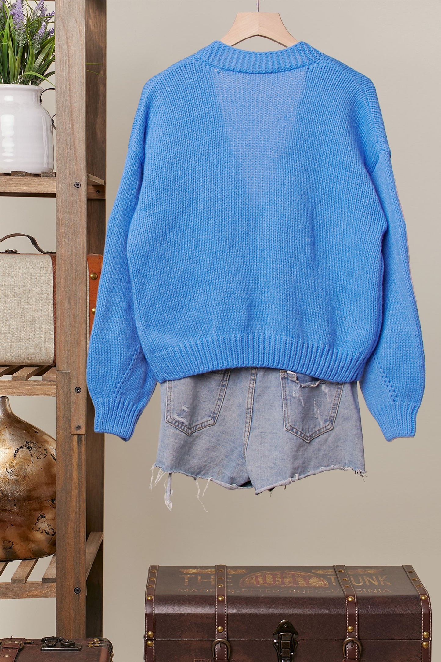 Daisy Crochet V Neck Cardigan