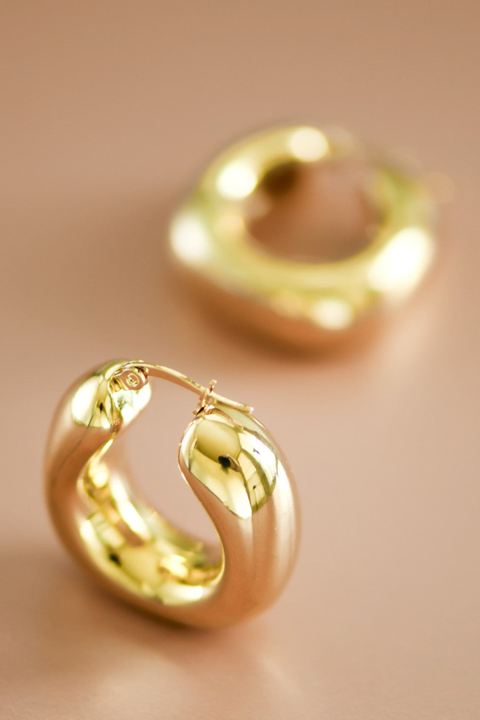Chunky Gold Hoops