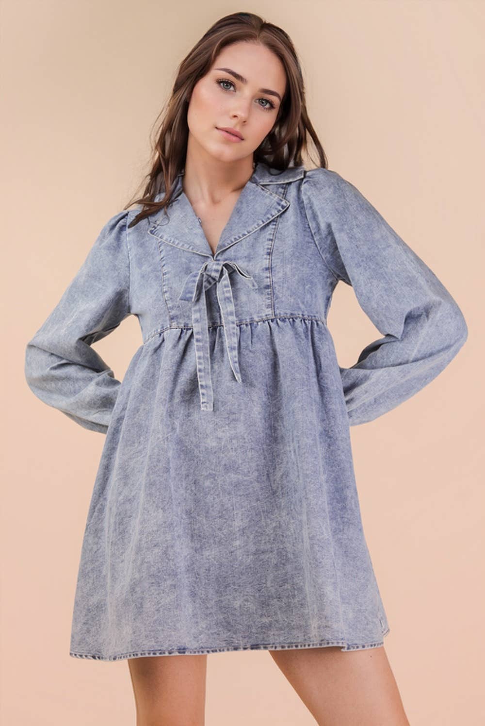 Washed Denim Dress