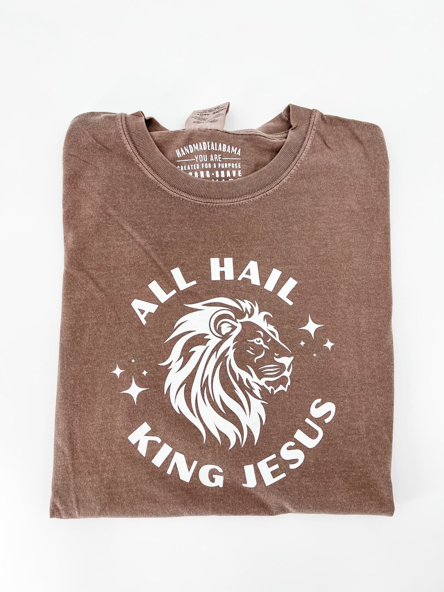 All Hail King Jesus - Lion Design