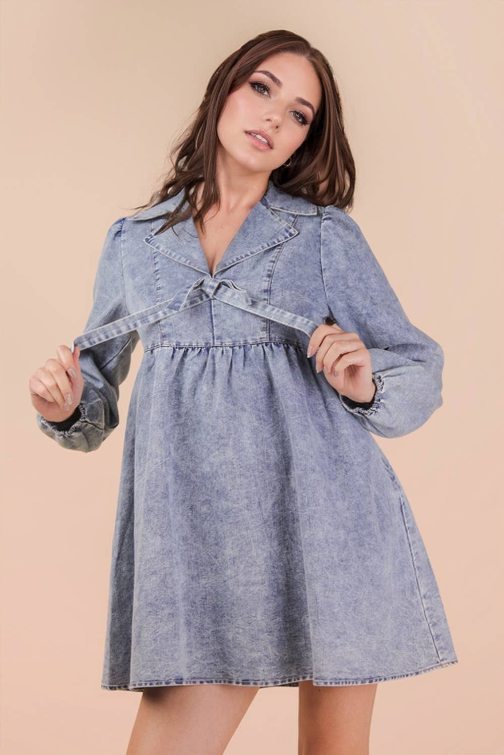 Washed Denim Dress