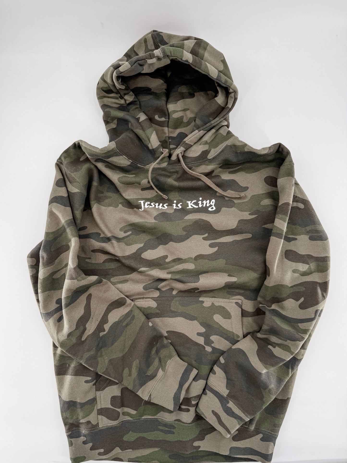 Jesus is King Camo Hoodie