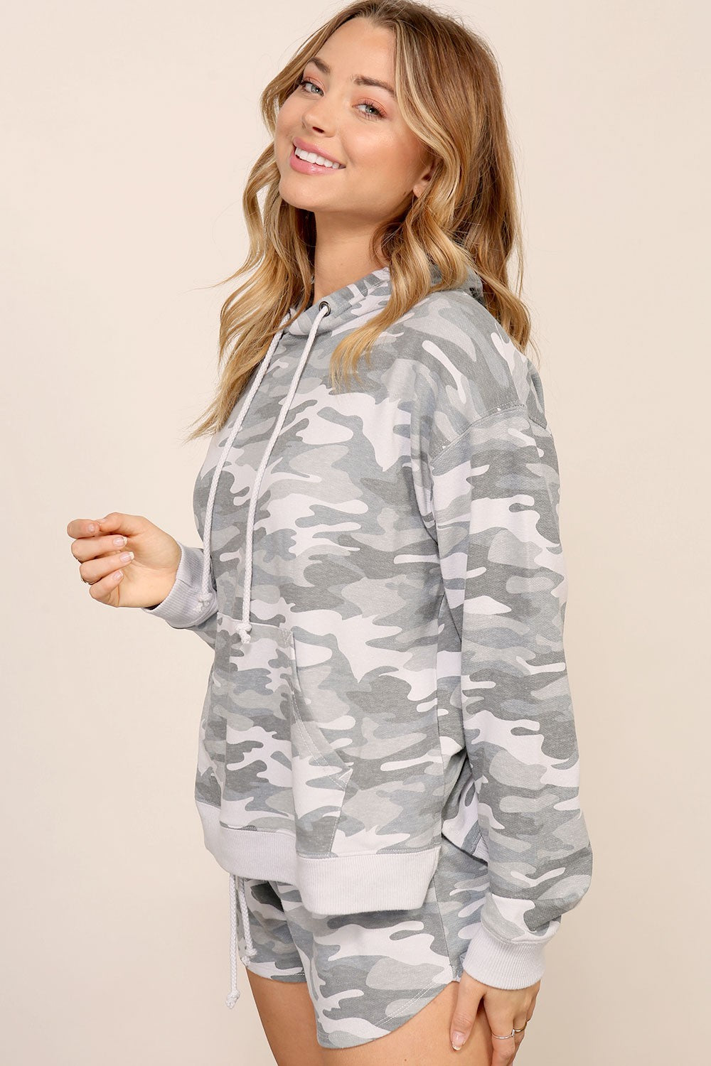 Camo Print Hoodie