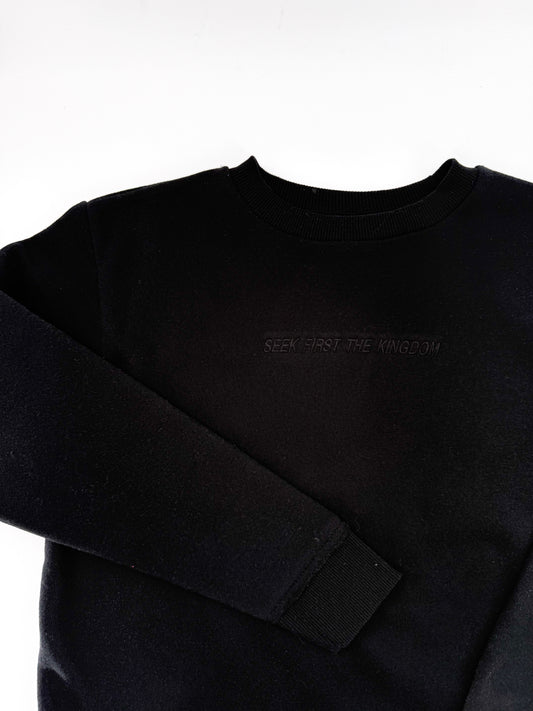 Seek First the Kingdom Embroidered Sweatshirt