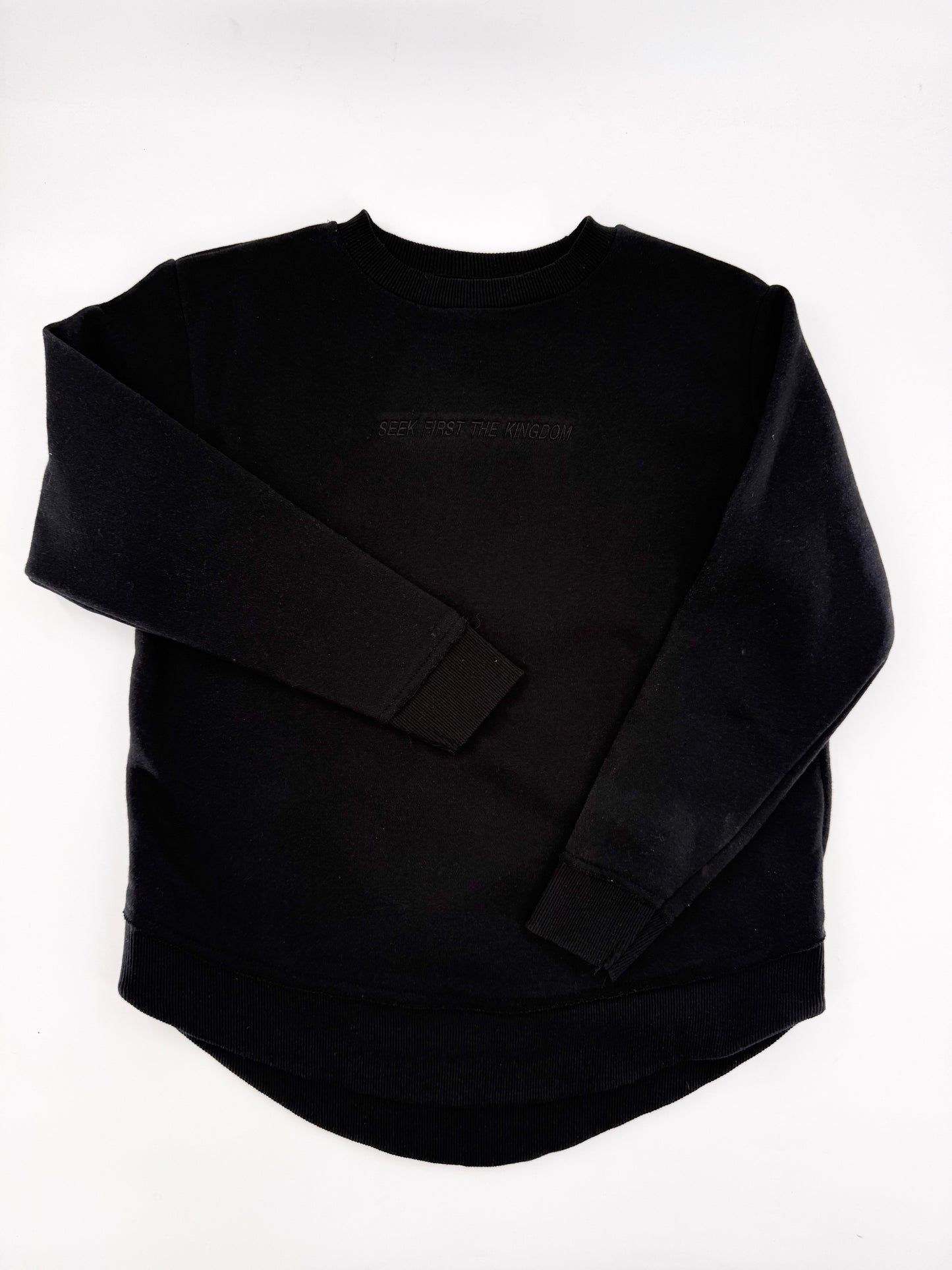 Seek First the Kingdom Embroidered Sweatshirt