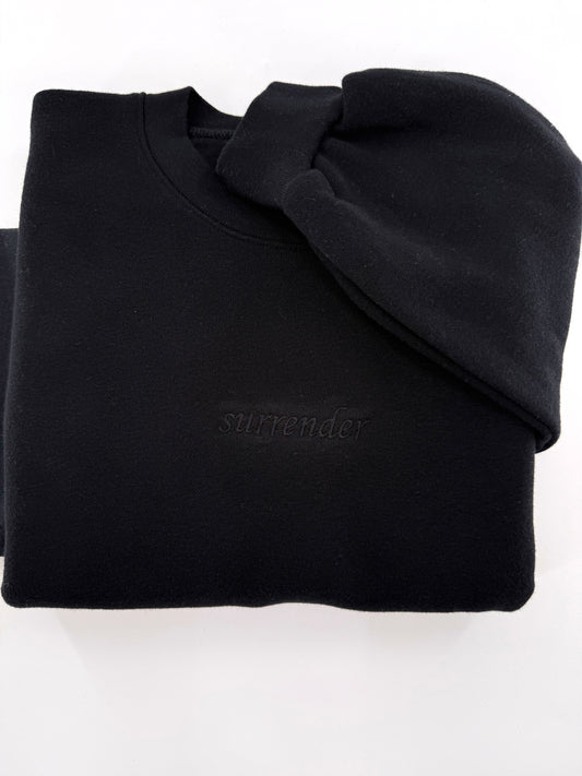 Surrender Embroidered Sweatshirt