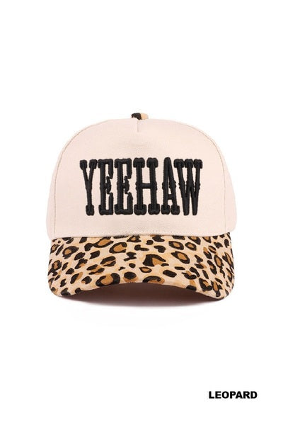 YEEHAW Two Tone Floral Hat