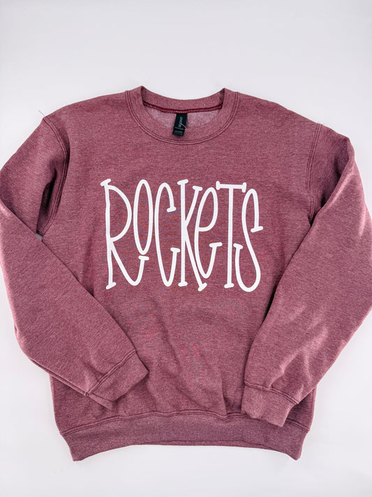 Kids - Rockets Doodle Font Sweatshirt