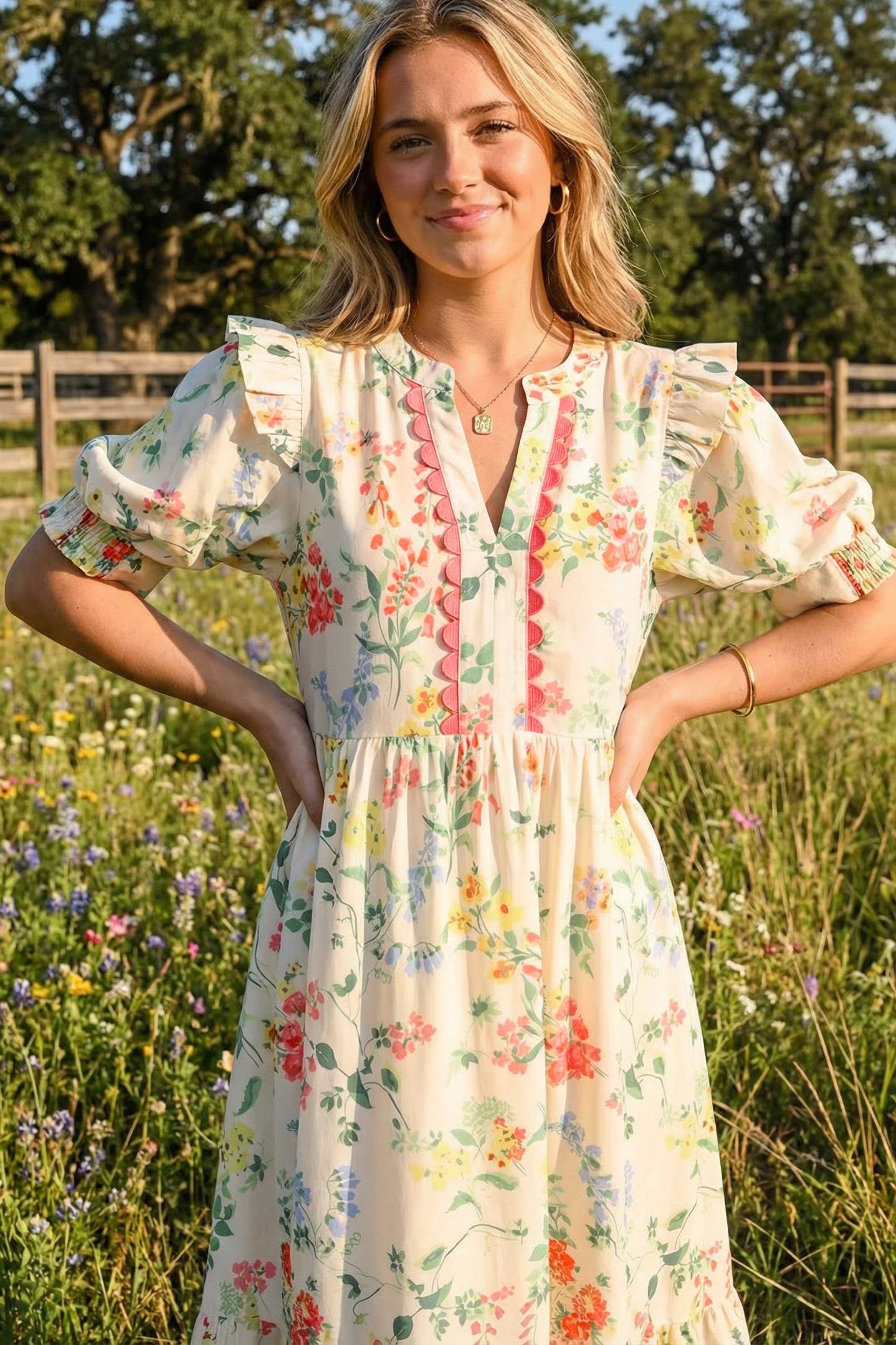Floral Tiered Dress