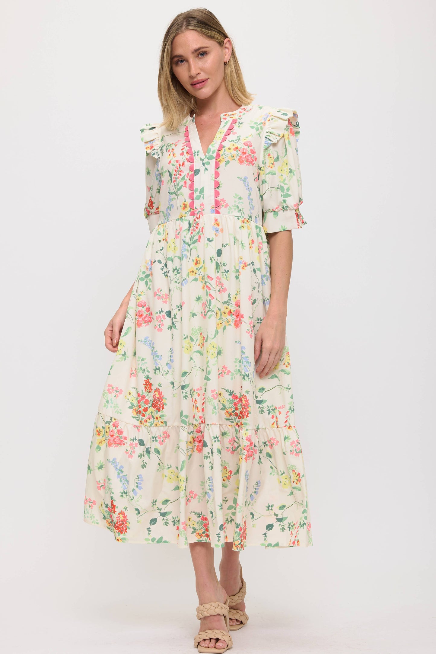 Floral Tiered Dress