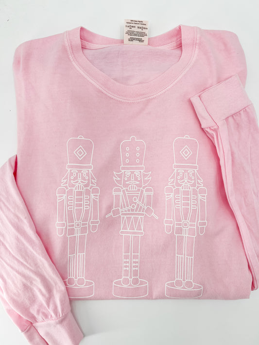 Kids - Nutcracker Pink Outline Sweatshirt