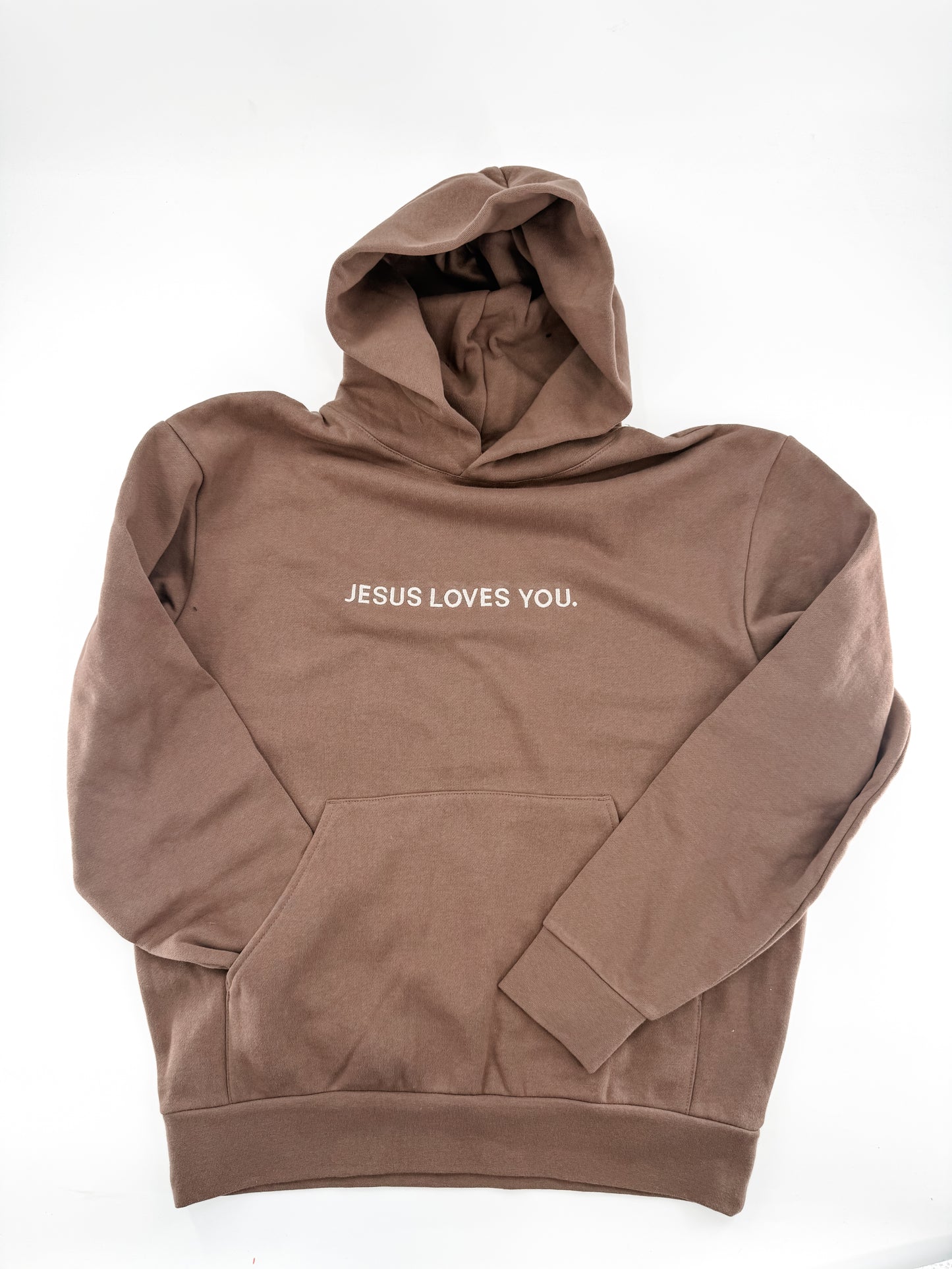 JESUS LOVES YOU Embroidered Hoodie