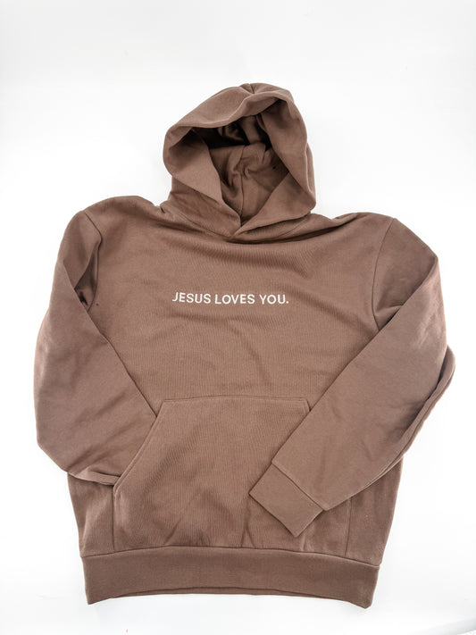 JESUS LOVES YOU Embroidered Hoodie