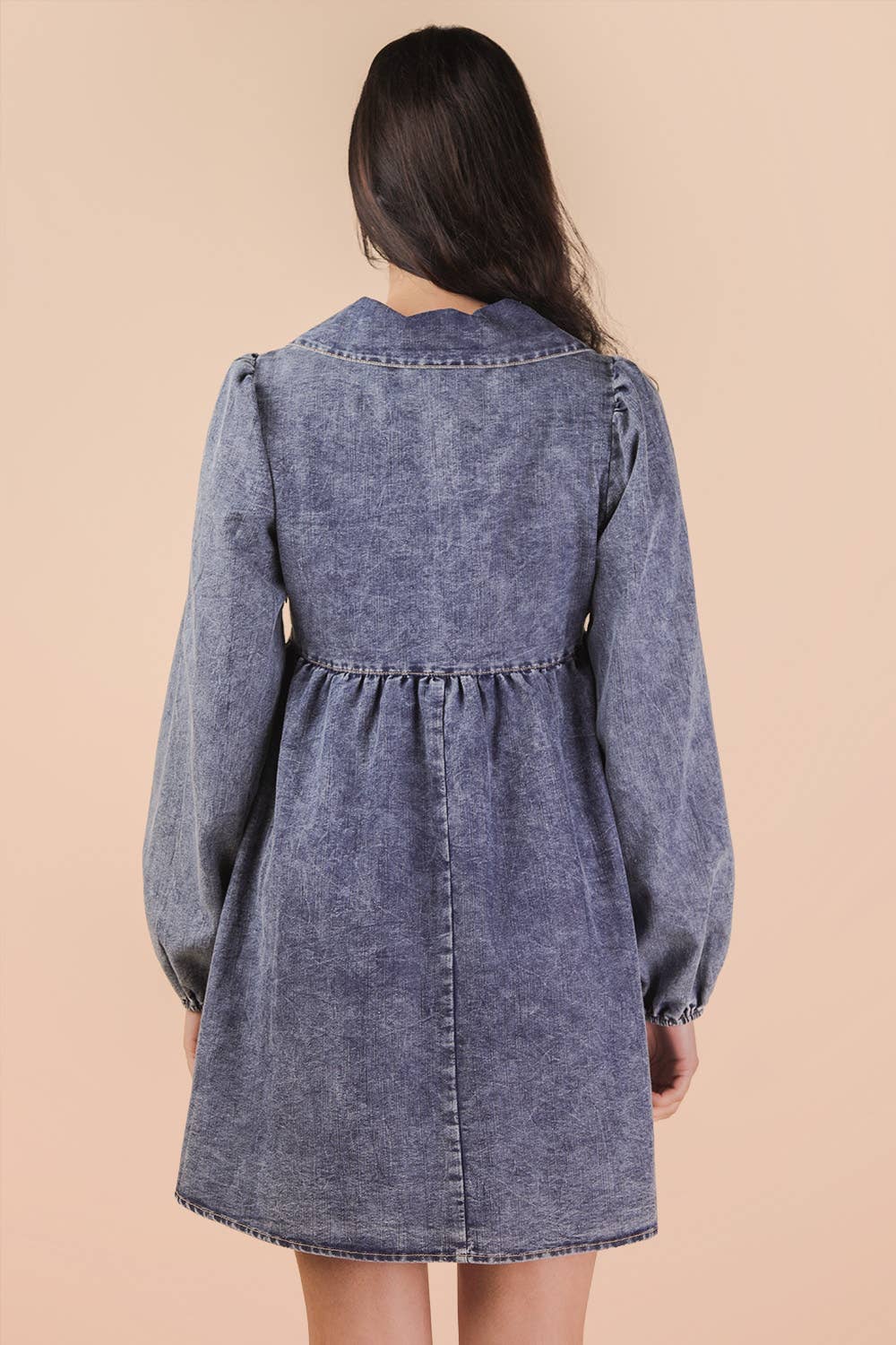 Washed Denim Dress