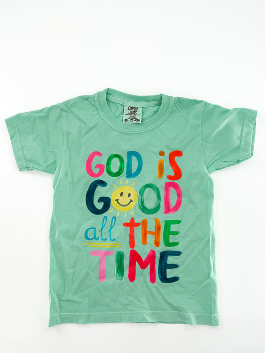 Kids - God is Good all the Time Tee-Neon