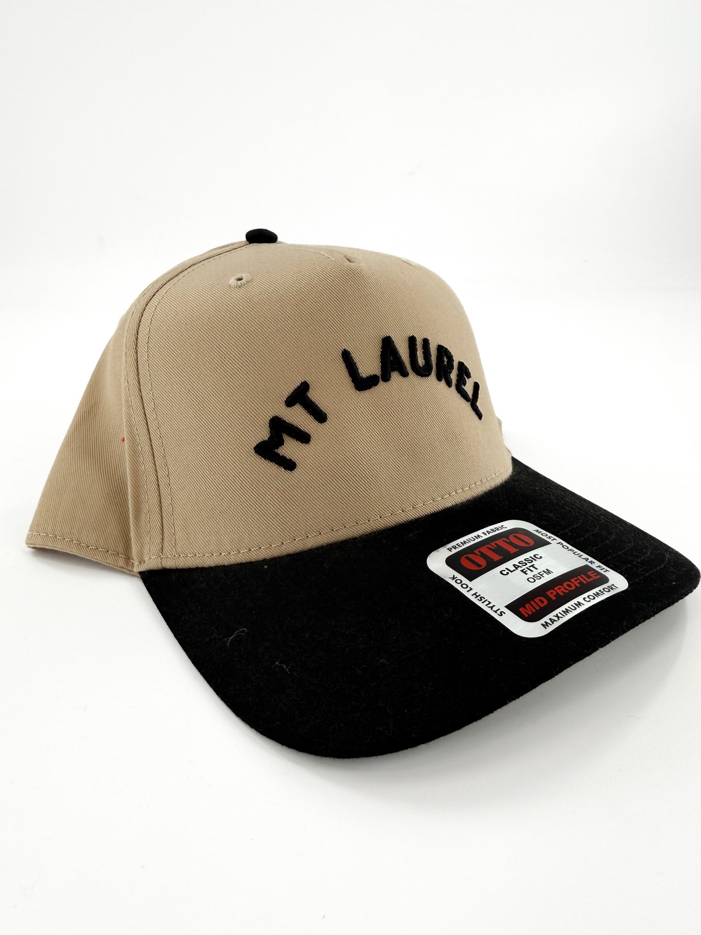 Mt Laurel - Embroidered Hat Tan/Black