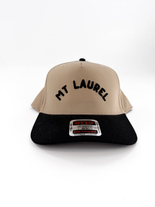 Mt Laurel - Embroidered Hat Tan/Black