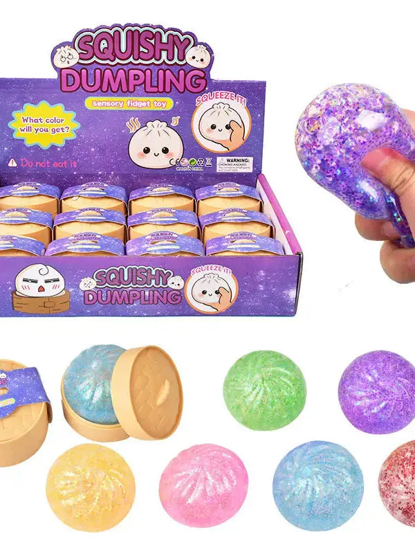Glitter Dumpling Squishy Stress Relief Toy