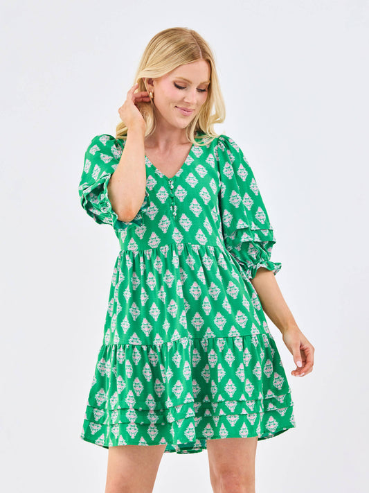 Raya Dress | Early Riser Green