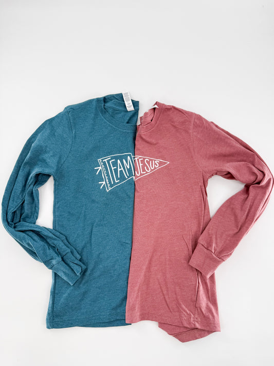 Kids - Team Jesus Long Sleeve Tee