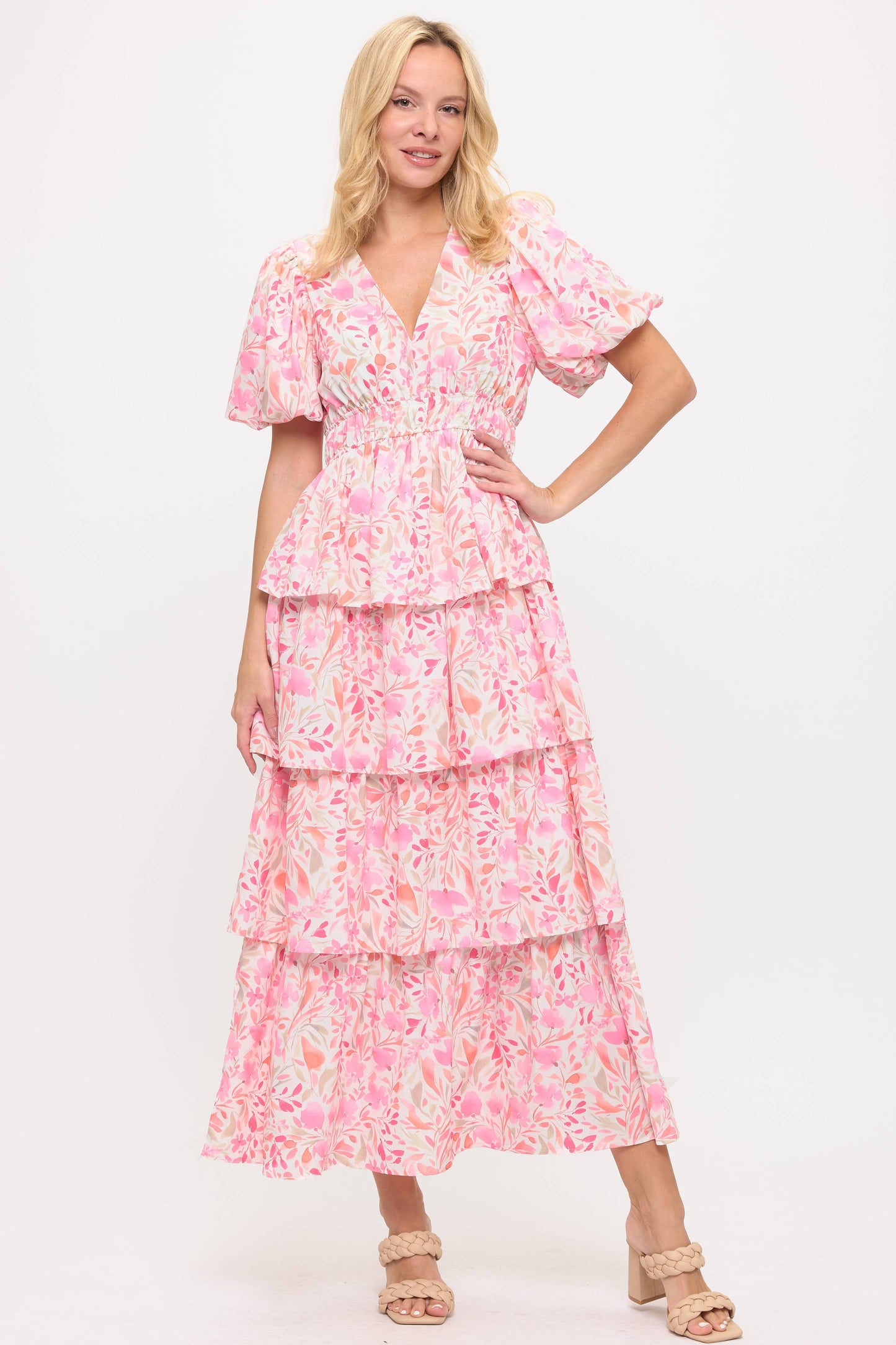 Floral Ruffled Dress