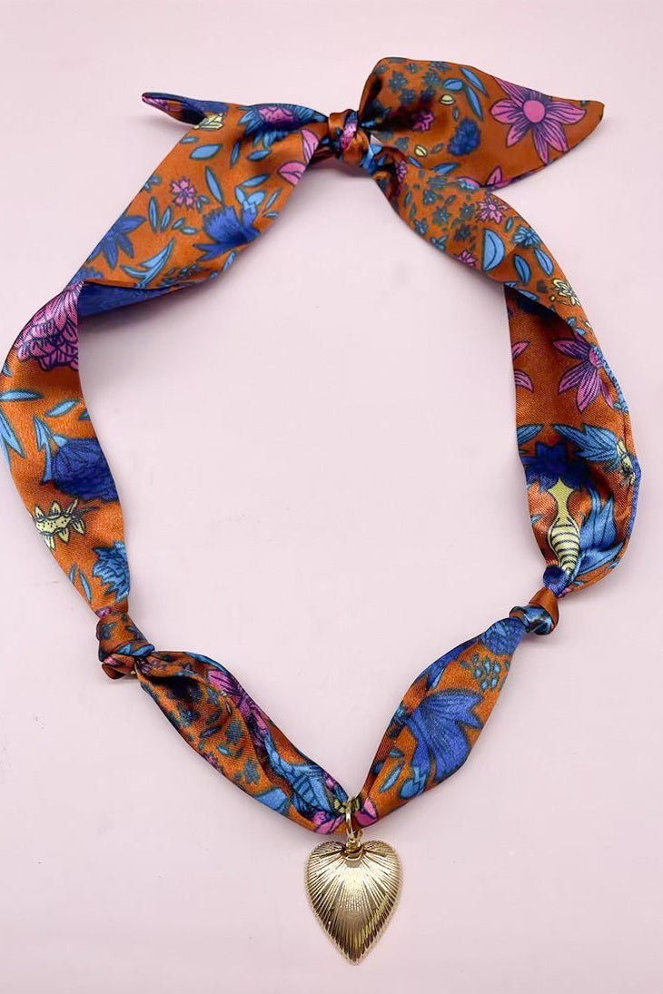 Charm Scarf Necklace